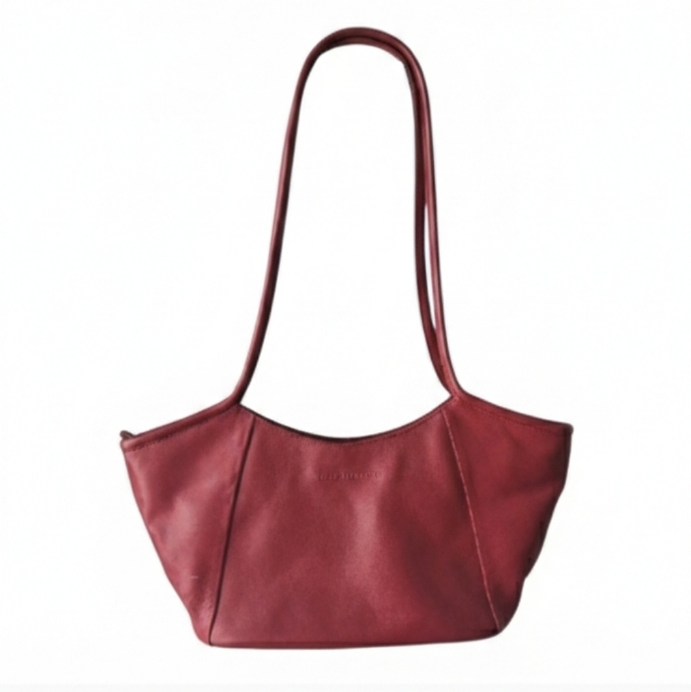 Derek Alexander RED Buttery leather Shoulder Tote Bag